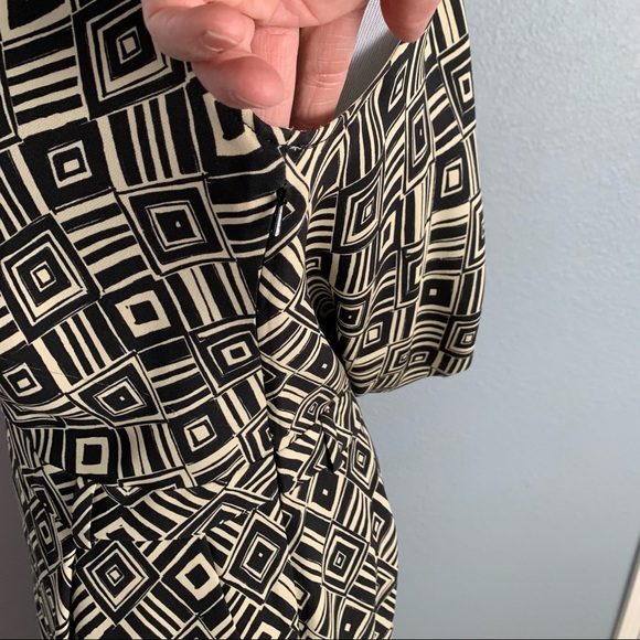 SOLD‼️ Christian Dior 100% Silk Geometric Palazzo Pant Sleeveless Jumpsuit - Picture 12 of 14